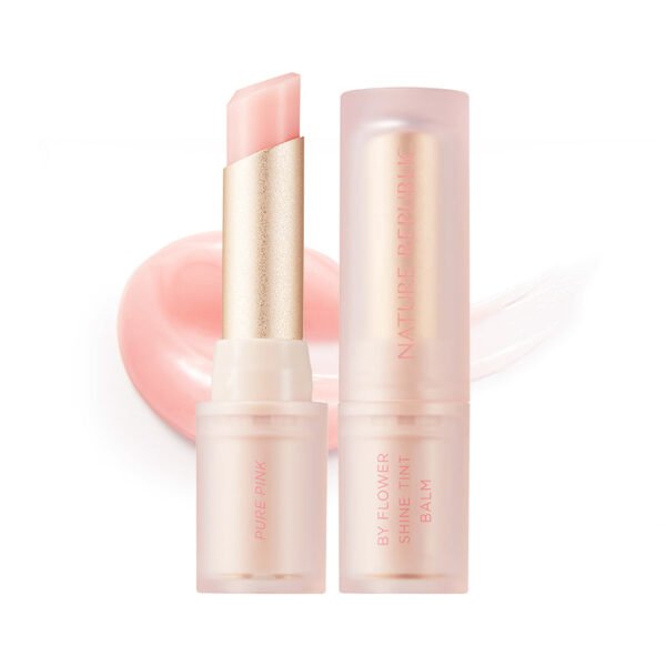 By Flower Shine Tint Balm - 01 Pure Pink - Image 2