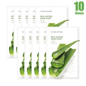 Real Nature Aloe Mask Sheet (10 SHEETS)